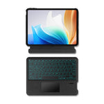 For Oppo Pad Air 2 Leather Case + Bluetooth-compatible Keyboard with Backlight Trackpad