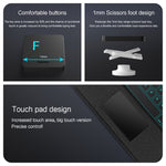For Oppo Pad Air 2 Leather Case + Bluetooth-compatible Keyboard with Backlight Trackpad