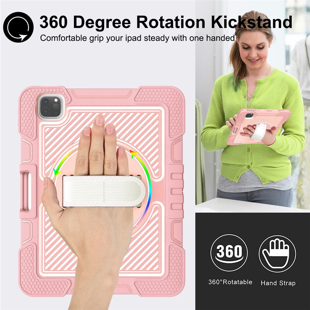 Til iPad Air (2020) / (2022) / iPad Pro 11 (2018) / (2020) / (2021) / (2022) tablet cover med støttefod og skulderrem
