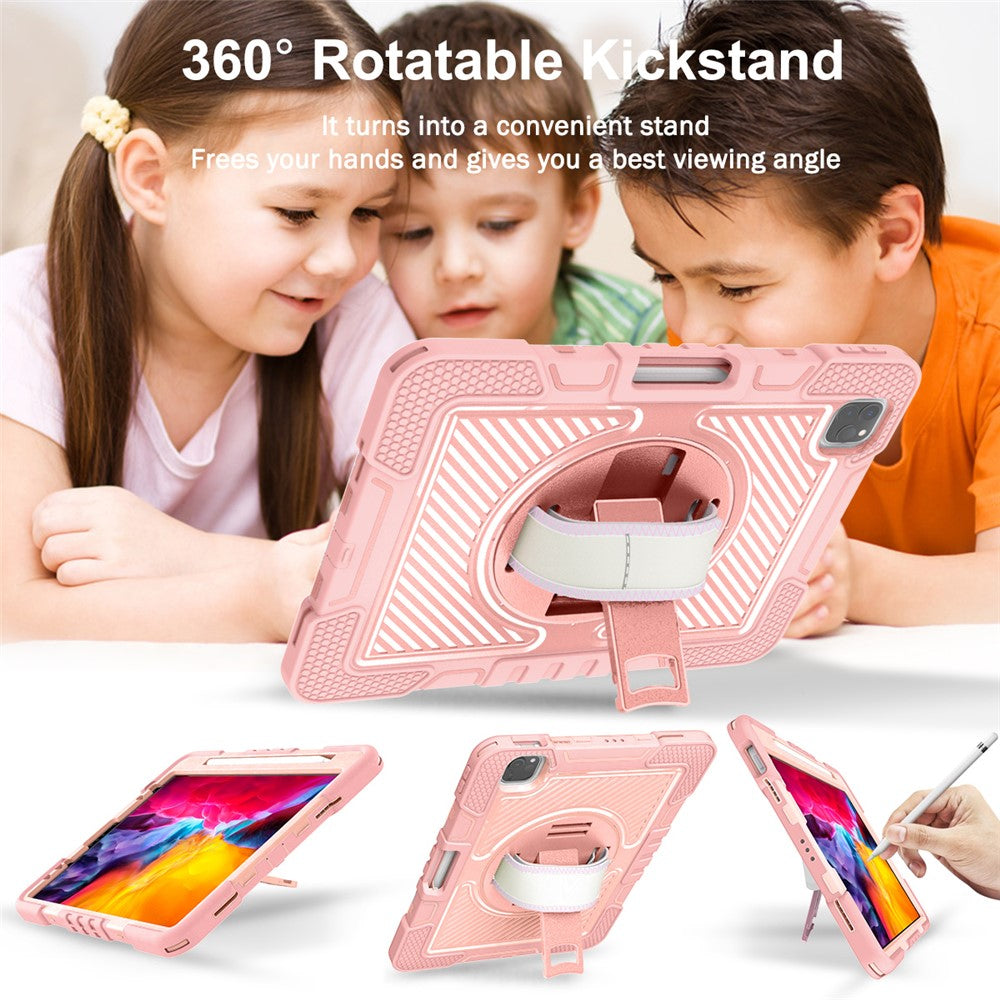 Til iPad Air (2020) / (2022) / iPad Pro 11 (2018) / (2020) / (2021) / (2022) tablet cover med støttefod og skulderrem