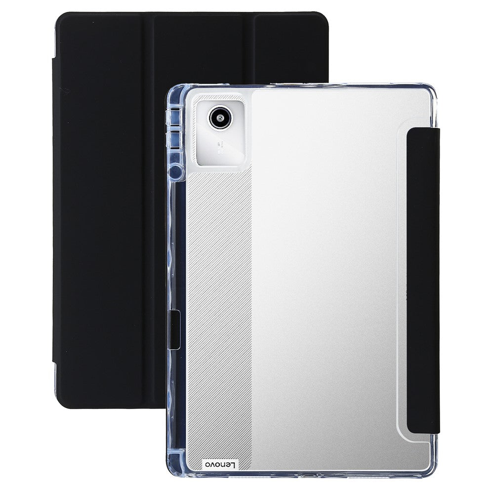 For Lenovo Tab M11 / Xiaoxin Pad 11 2024 Case TPU+Acrylic+PU Tablet Cover with Tri-fold Stand