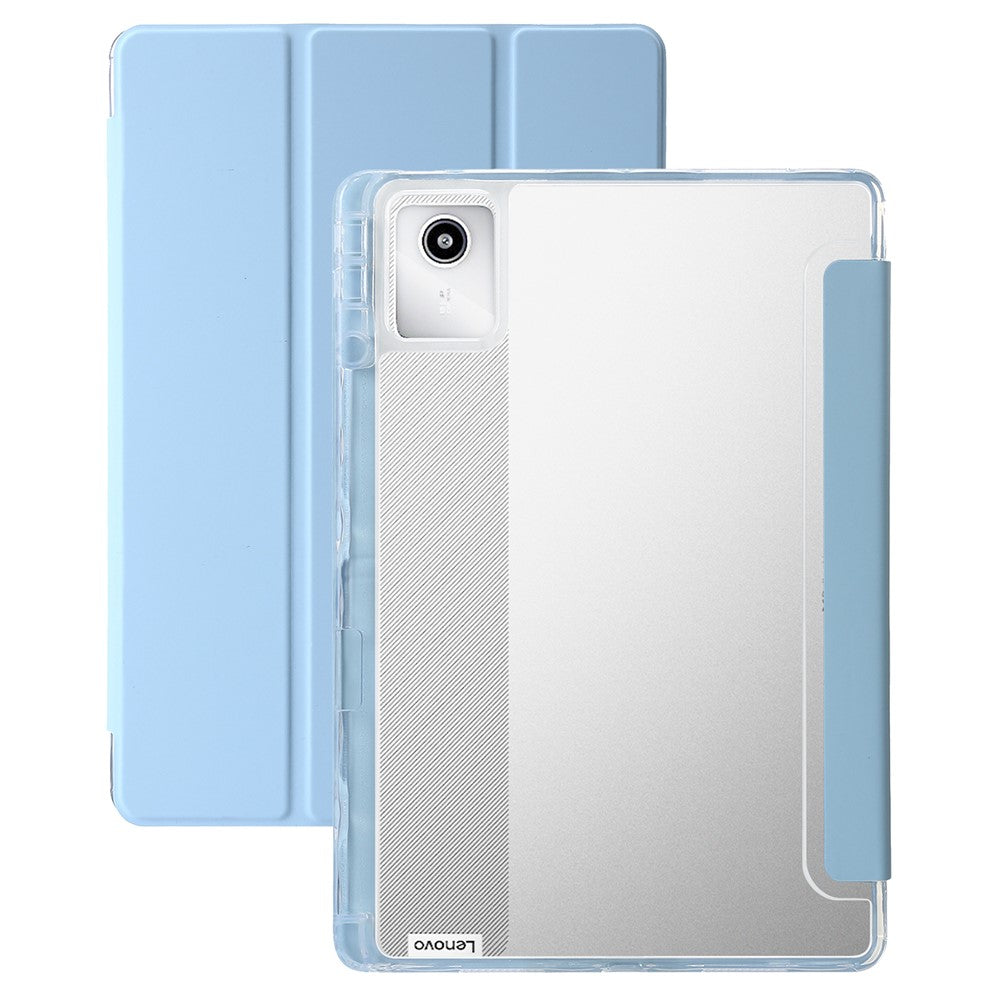 For Lenovo Tab M11 / Xiaoxin Pad 11 2024 Case TPU+Acrylic+PU Tablet Cover with Tri-fold Stand