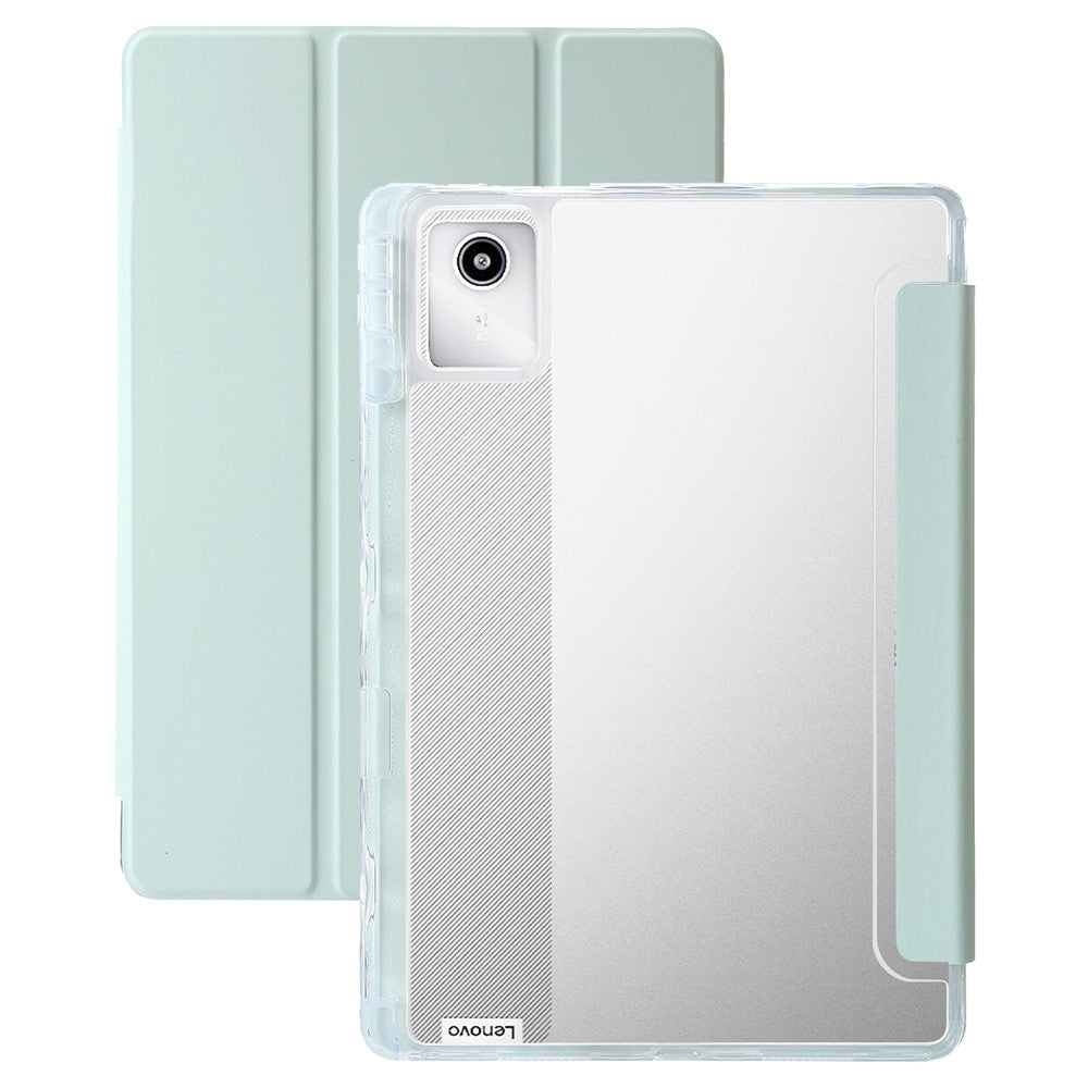 For Lenovo Tab M11 / Xiaoxin Pad 11 2024 Case TPU+Acrylic+PU Tablet Cover with Tri-fold Stand