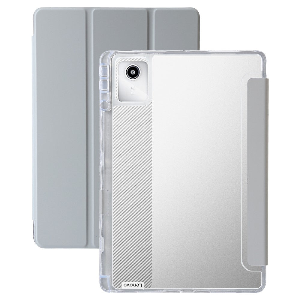 For Lenovo Tab M11 / Xiaoxin Pad 11 2024 Case TPU+Acrylic+PU Tablet Cover with Tri-fold Stand