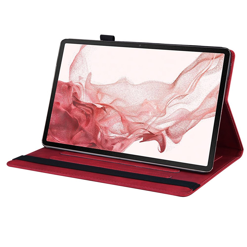 Til Samsung Galaxy Tab S9 FE+ Tablet Cover med Kortholder og Stand i Business Læder