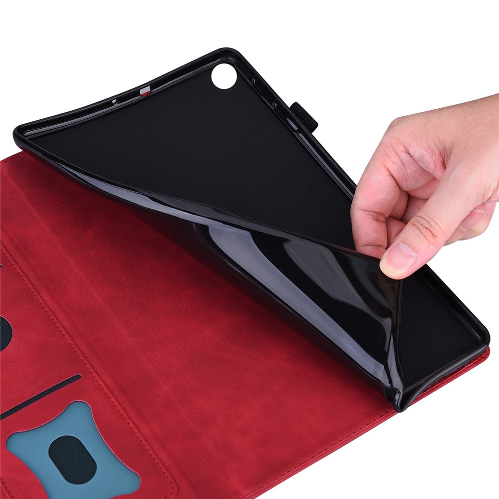 Til Samsung Galaxy Tab S9 FE+ Tablet Cover med Kortholder og Stand i Business Læder