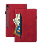 Til Samsung Galaxy Tab S9 FE+ Tablet Cover med Kortholder og Stand i Business Læder