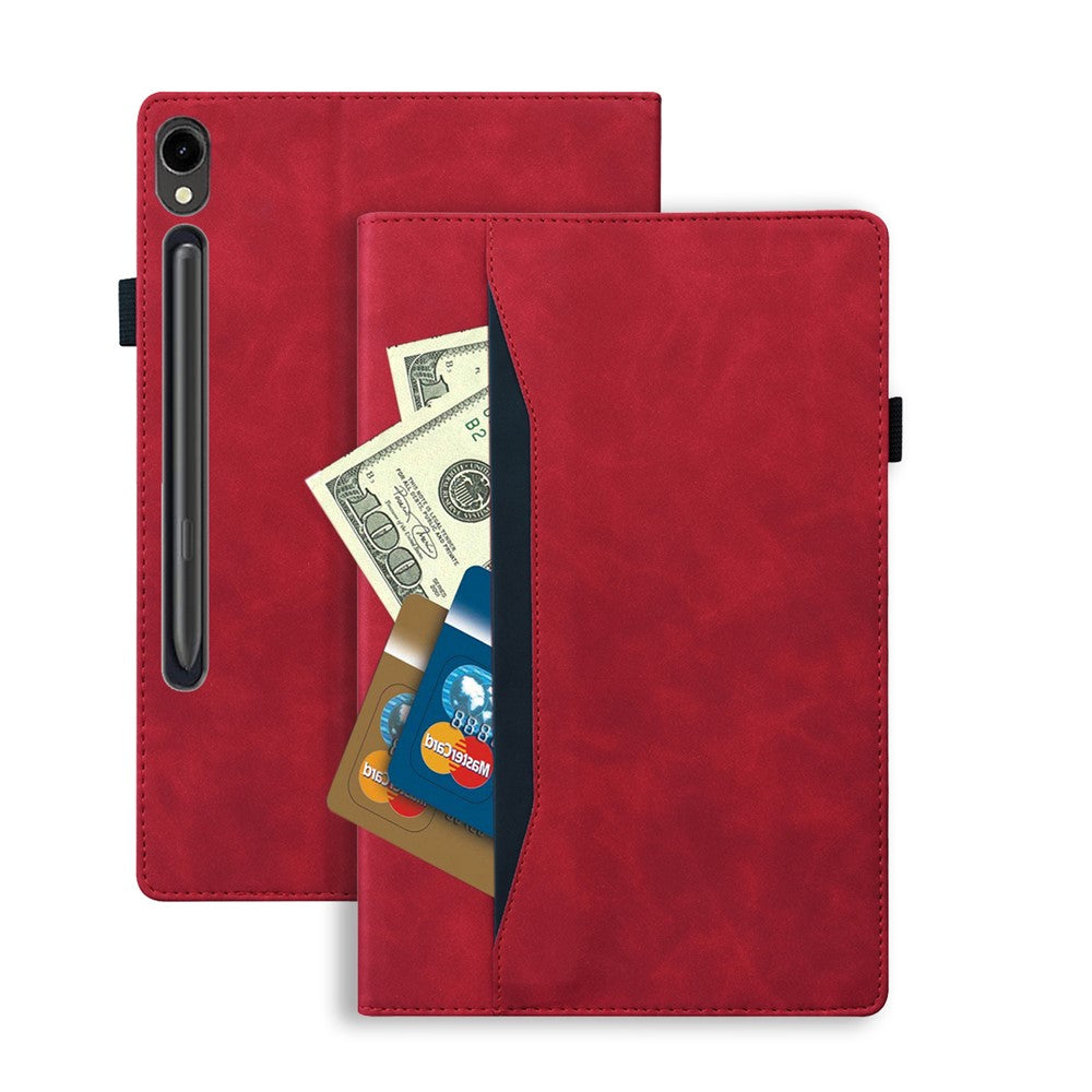 Til Samsung Galaxy Tab S9 FE+ Tablet Cover med Kortholder og Stand i Business Læder