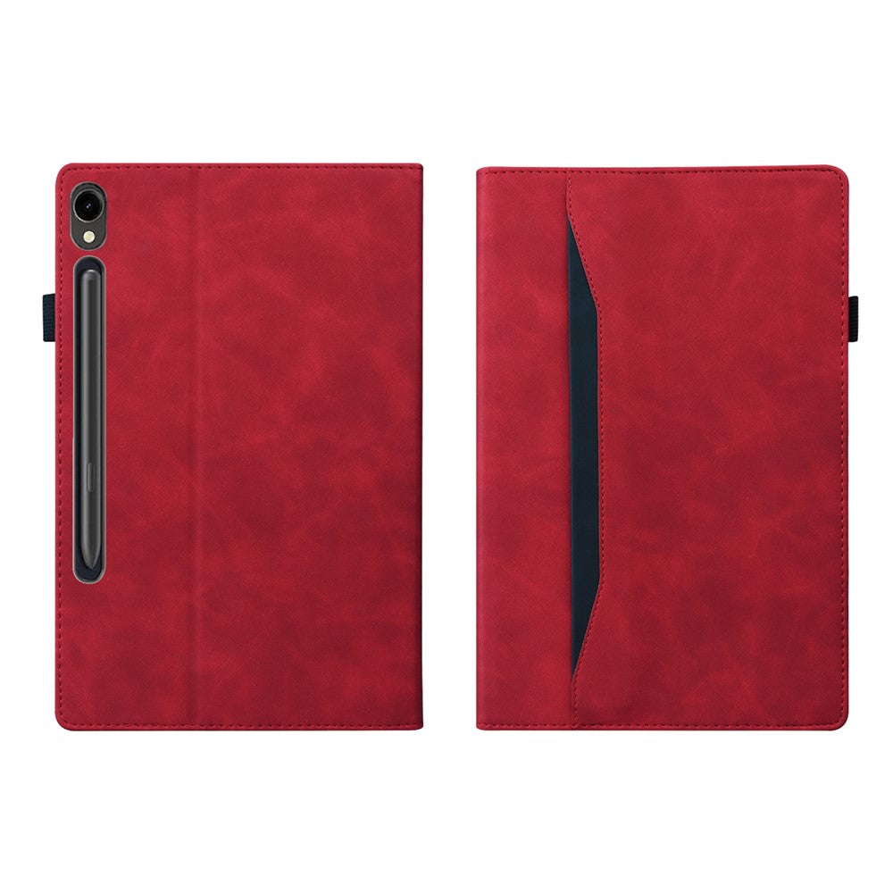 Til Samsung Galaxy Tab S9 FE+ Tablet Cover med Kortholder og Stand i Business Læder