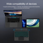 For Huawei MatePad Pro 13.2 Leather Case + Bluetooth-compatible Keyboard with Backlight Trackpad