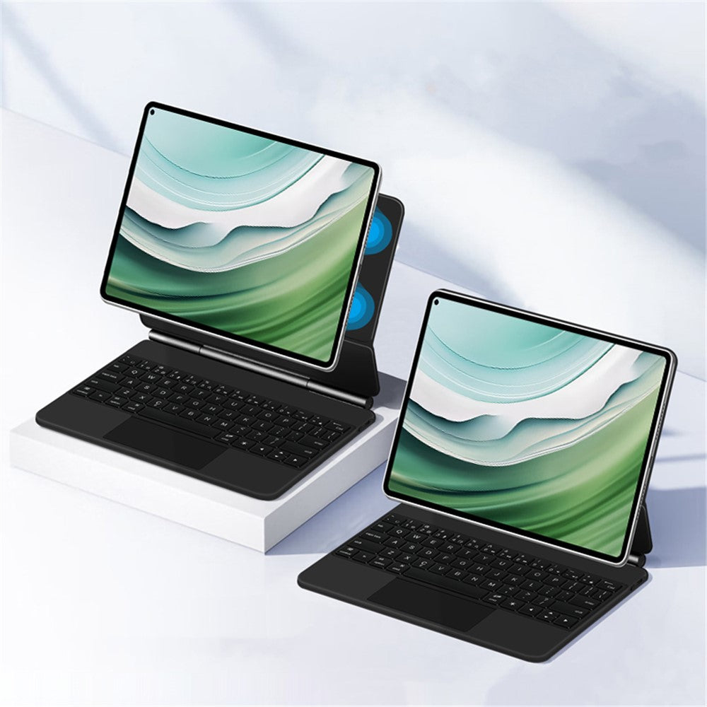 For Huawei MatePad Pro 11 (2024) Magnetic Floating Bluetooth-compatible Keyboard + Leather Tablet Case