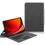 For Samsung Galaxy Tab S10 Ultra / S9 Ultra / S8 Ultra Leather Case + Touchpad Bluetooth-Compatible Keyboard (without Backlit)