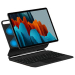 For Samsung Galaxy Tab S10 FE / S9 FE / S9 / S8 / S7 Magnetic Floating Bluetooth-Compatible Keyboard + Leather Tablet Case