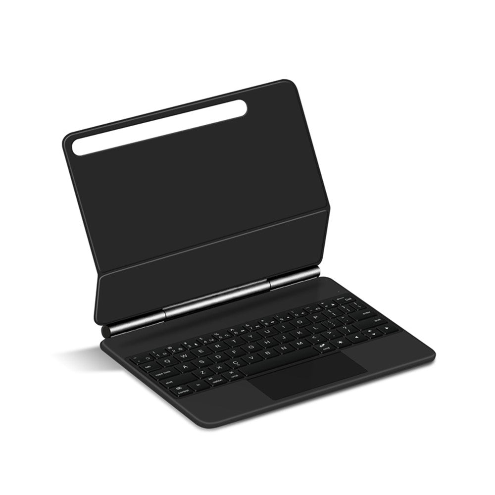 For Samsung Galaxy Tab S10 FE / S9 FE / S9 / S8 / S7 Magnetic Floating Bluetooth-Compatible Keyboard + Leather Tablet Case