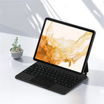 Til Samsung Galaxy Tab S10 FE / S9 FE / S9 / S8 / S7 Magnetisk Flydende Bluetooth-kompatibelt Tastatur + Læder Tablet Etui
