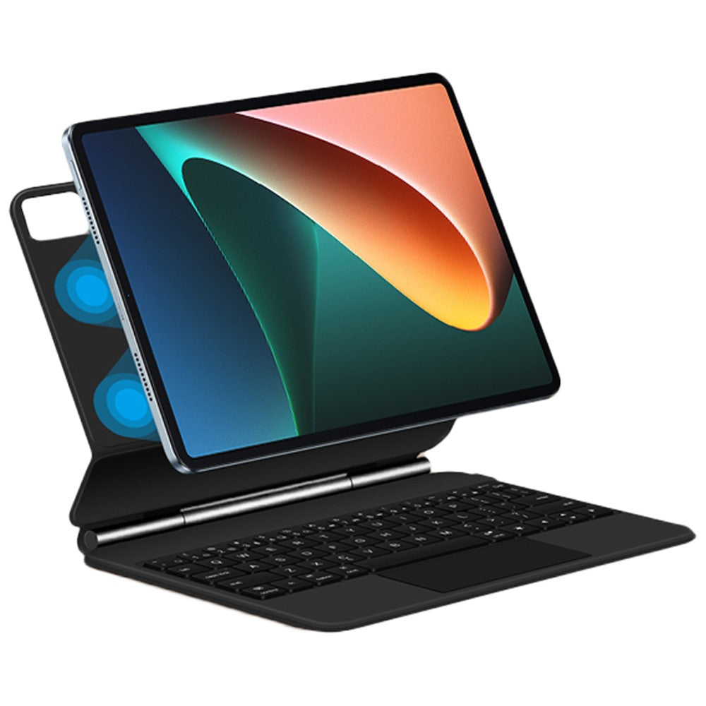 Xiaomi Pad 5 Magnetiskt Flytande Bluetooth-kompatibelt Tangentbord + Läderfodral till Surfplatta