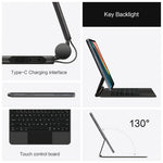 Xiaomi Pad 5 Magnetiskt Flytande Bluetooth-kompatibelt Tangentbord + Läderfodral till Surfplatta