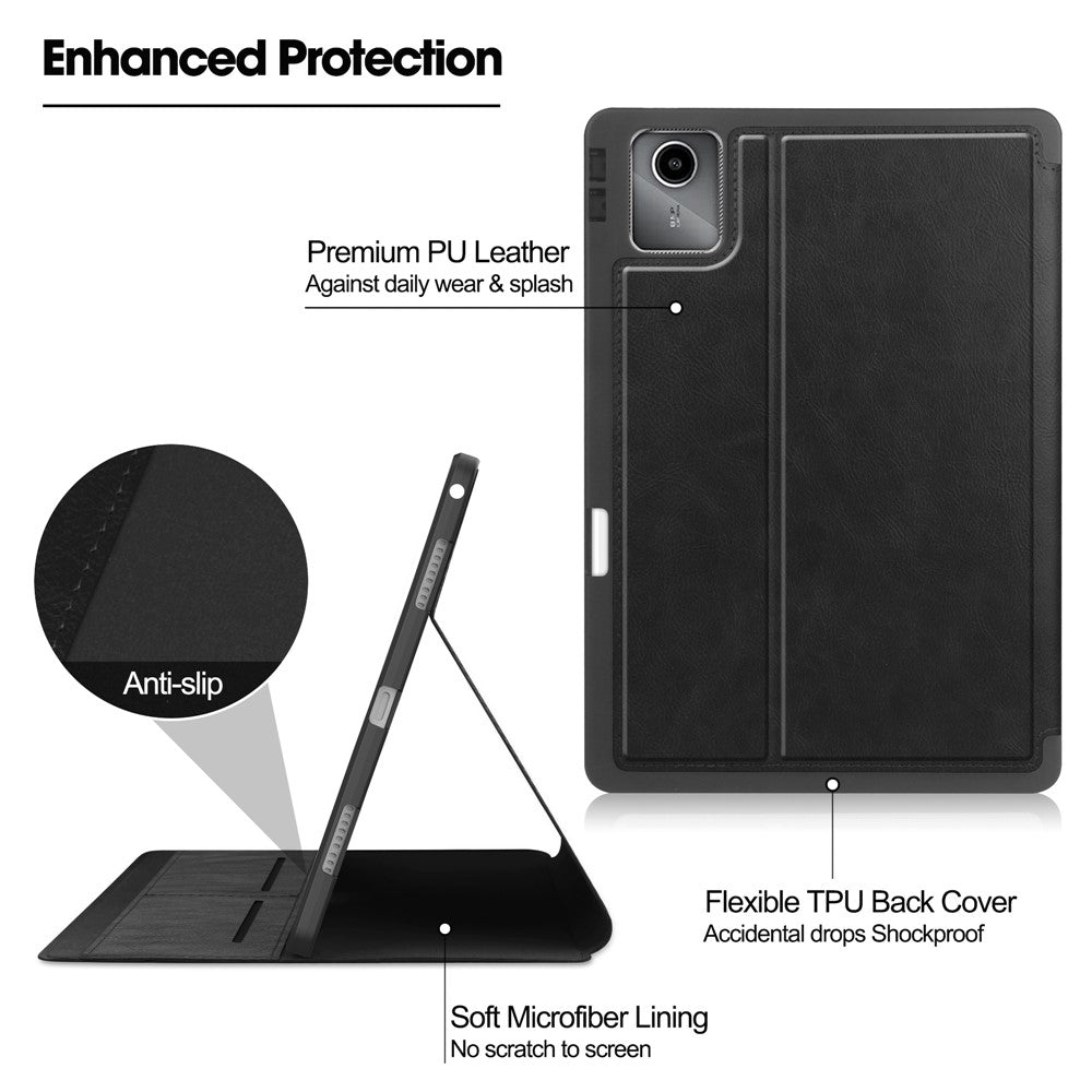 For Lenovo Tab M11 / Xiaoxin Pad 11 2024 Case Shockproof Leather Auto Wake  /  Sleep Tablet Stand Cover