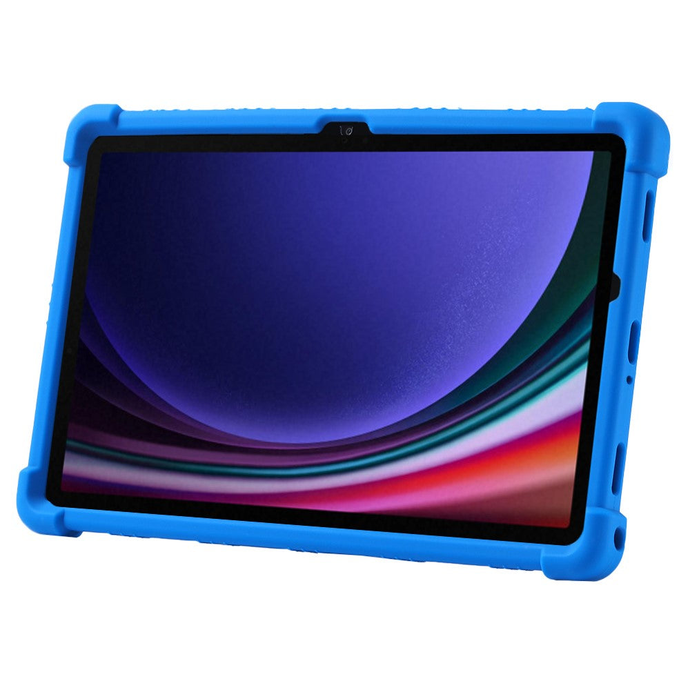 For Samsung Galaxy Tab S9 / S10 FE / S9 FE Tablet Cover Adjustable Kickstand Anti-Drop Silicone Case