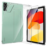 For Xiaomi Redmi Pad SE TPU Case Anti-drop Cover + 2Pcs Tempered Glass Tablet Screen Film