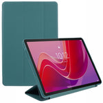For Lenovo Tab M11 / Xiaoxin Pad 11 2024 Case Leather+Silicone Tri-fold Stand Shell Tablet Cover