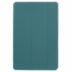 For Lenovo Tab M11 / Xiaoxin Pad 11 2024 Case Leather+Silicone Tri-fold Stand Shell Tablet Cover