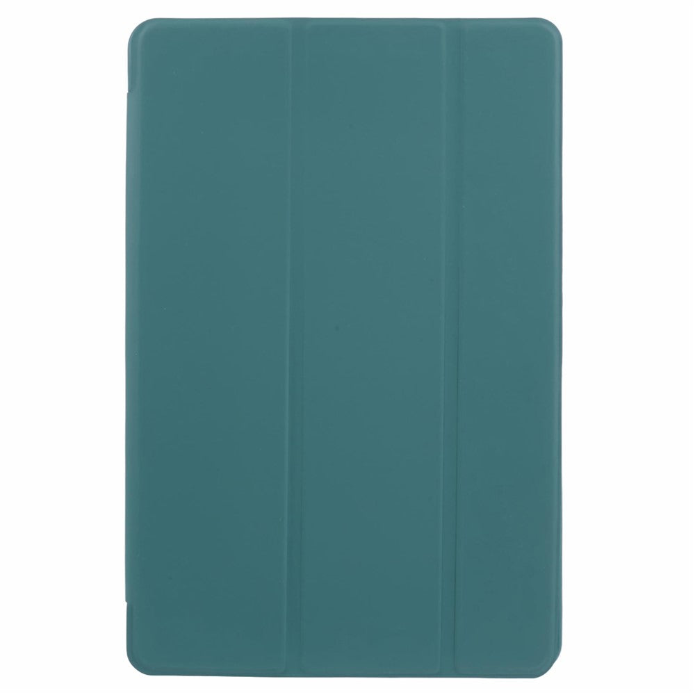 For Lenovo Tab M11 / Xiaoxin Pad 11 2024 Case Leather+Silicone Tri-fold Stand Shell Tablet Cover