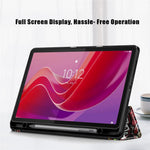 For Lenovo Tab M11 / Xiaoxin Pad 11 2024 330 Case Full-Body Tri-fold Stand Pattern Tablet Smart Cover