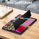 For Lenovo Tab M11 / Xiaoxin Pad 11 2024 330 Case Full-Body Tri-fold Stand Pattern Tablet Smart Cover