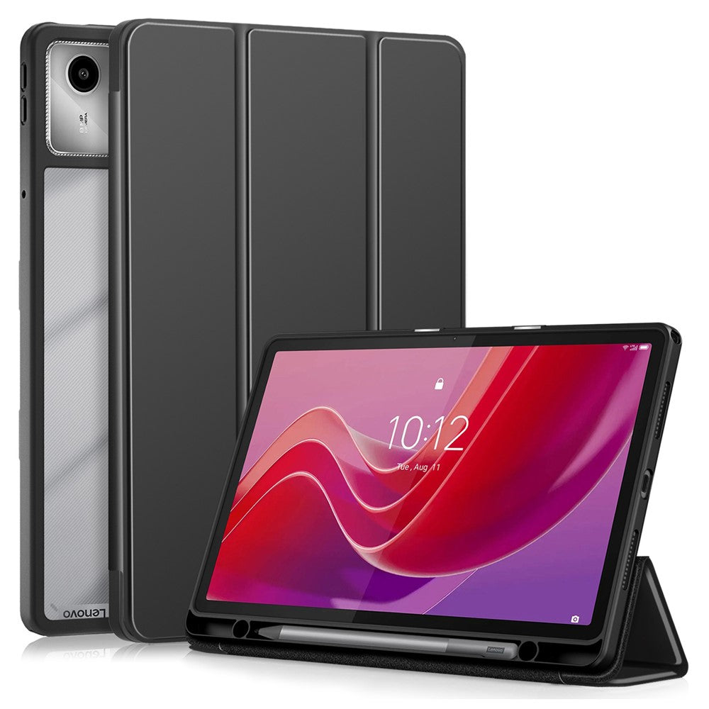 For Lenovo Tab M11 / Xiaoxin Pad 11 2024 330 Case Skin-Touch Tri-fold Stand Tablet Smart Cover