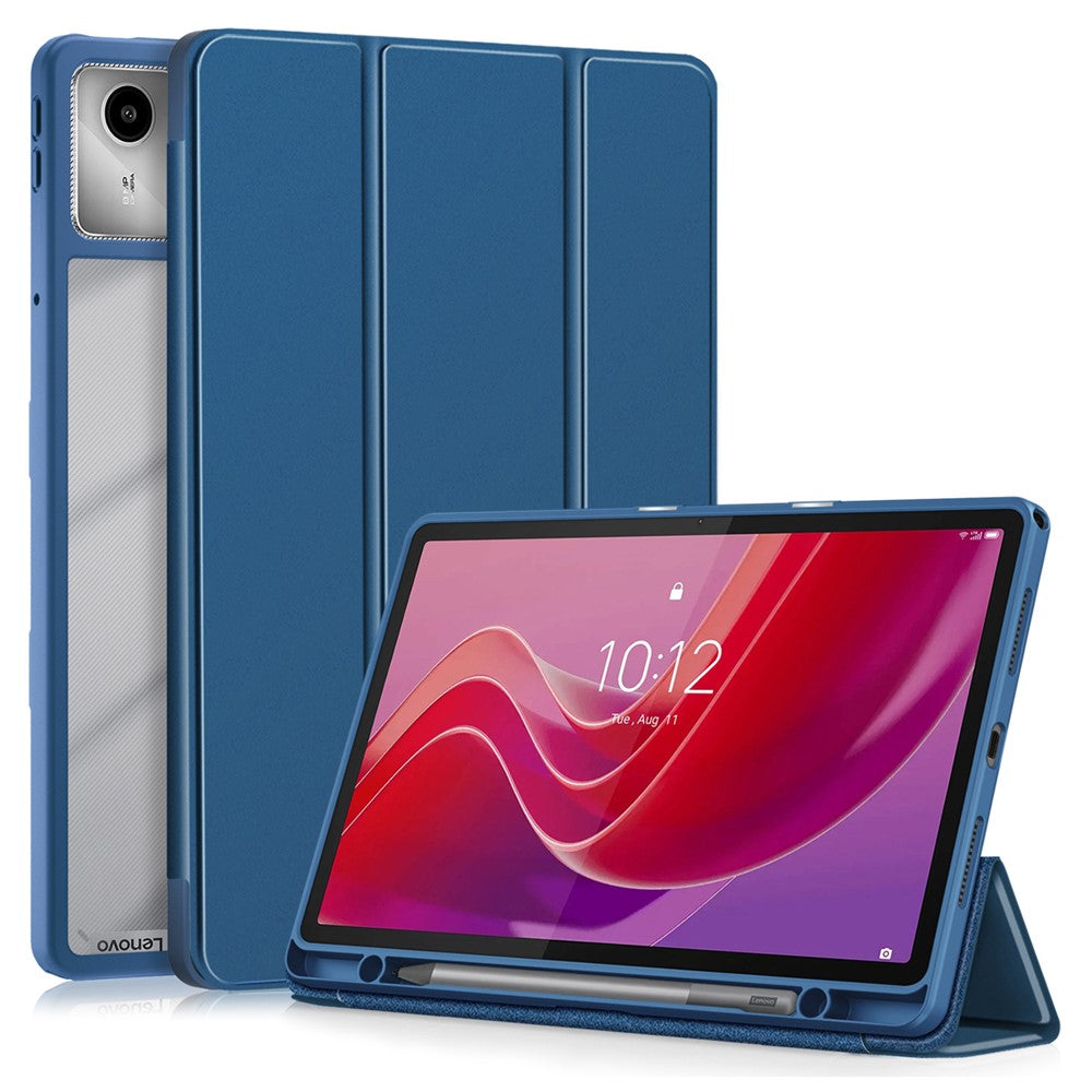 For Lenovo Tab M11 / Xiaoxin Pad 11 2024 330 Case Skin-Touch Tri-fold Stand Tablet Smart Cover
