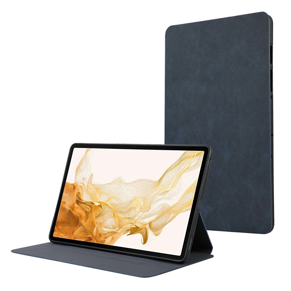 Til Samsung Galaxy Tab S9+ / Tab S9 FE+ Stand Cover Minimalistisk Læder Tablet Cover