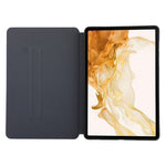 Til Samsung Galaxy Tab S9+ / Tab S9 FE+ Stand Cover Minimalistisk Læder Tablet Cover