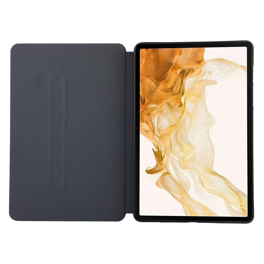 Til Samsung Galaxy Tab S9+ / Tab S9 FE+ Stand Cover Minimalistisk Læder Tablet Cover