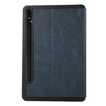 Til Samsung Galaxy Tab S9+ / Tab S9 FE+ Stand Cover Minimalistisk Læder Tablet Cover