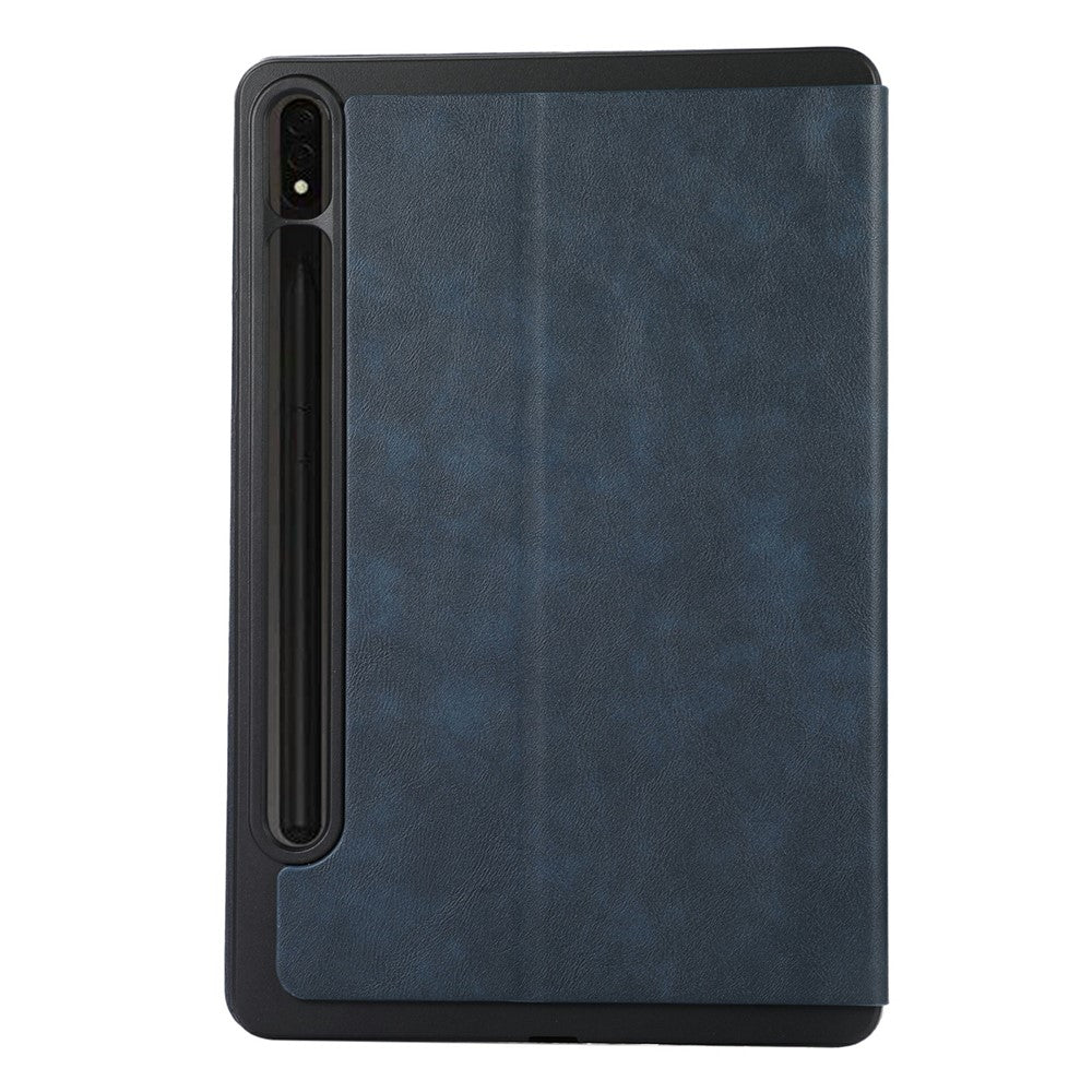 Til Samsung Galaxy Tab S9+ / Tab S9 FE+ Stand Cover Minimalistisk Læder Tablet Cover