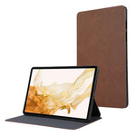 Til Samsung Galaxy Tab S9+ / Tab S9 FE+ Stand Cover Minimalistisk Læder Tablet Cover