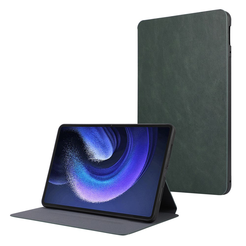 Xiaomi Pad 6 Läderfodral Hopfällbart Stativ Innermjukt TPU Surfplattafodral