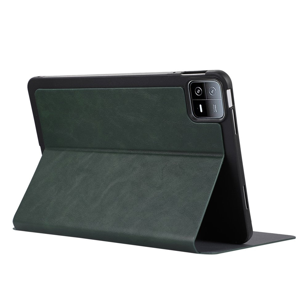 Xiaomi Pad 6 Läderfodral Hopfällbart Stativ Innermjukt TPU Surfplattafodral