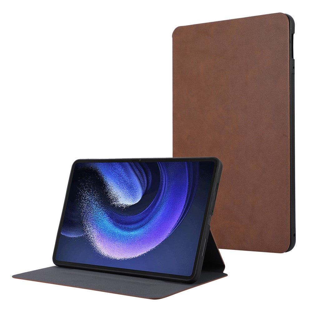 Xiaomi Pad 6 Läderfodral Hopfällbart Stativ Innermjukt TPU Surfplattafodral