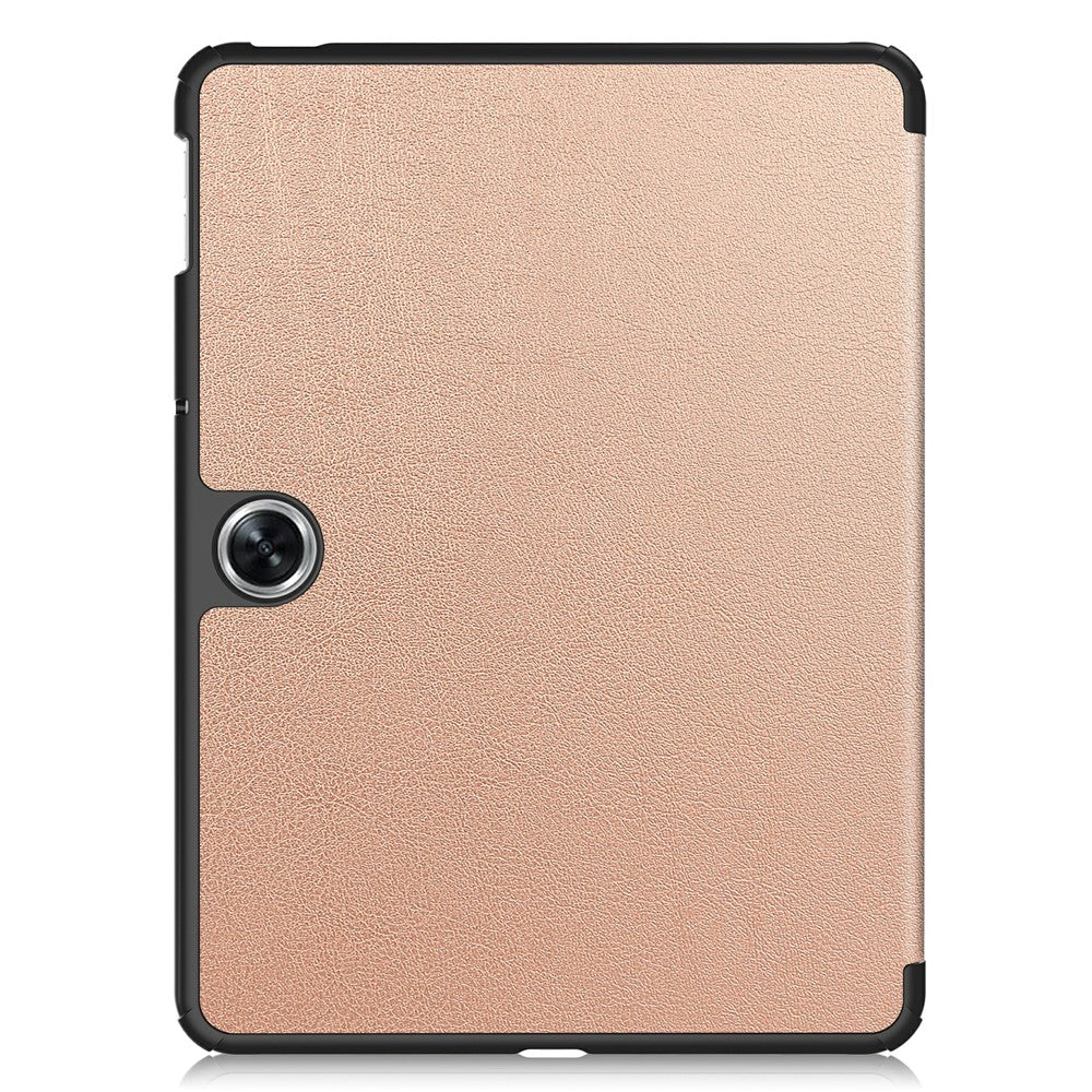 For Oppo Pad Go / Pad Air 2 Case PC+Leather Auto Wake Sleep Protective Shell with Tri-fold Stand