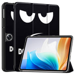 For Oppo Pad Go / Pad Air 2 Tablet Case Trifold Stand Pattern Printing Drop-proof Cover