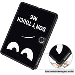 For Oppo Pad Go / Pad Air 2 Tablet Case Trifold Stand Pattern Printing Drop-proof Cover