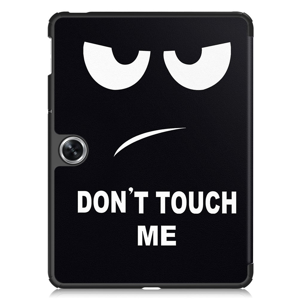 For Oppo Pad Go / Pad Air 2 Tablet Case Trifold Stand Pattern Printing Drop-proof Cover