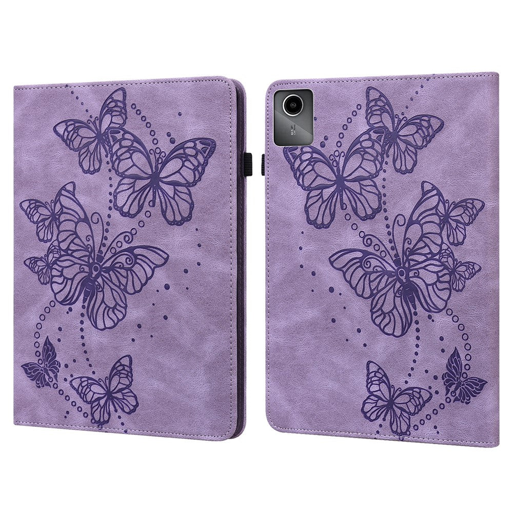 For Lenovo Tab M11 / Xiaoxin Pad 11 2024 Case Card Slots Butterfly Leather Tablet Cover