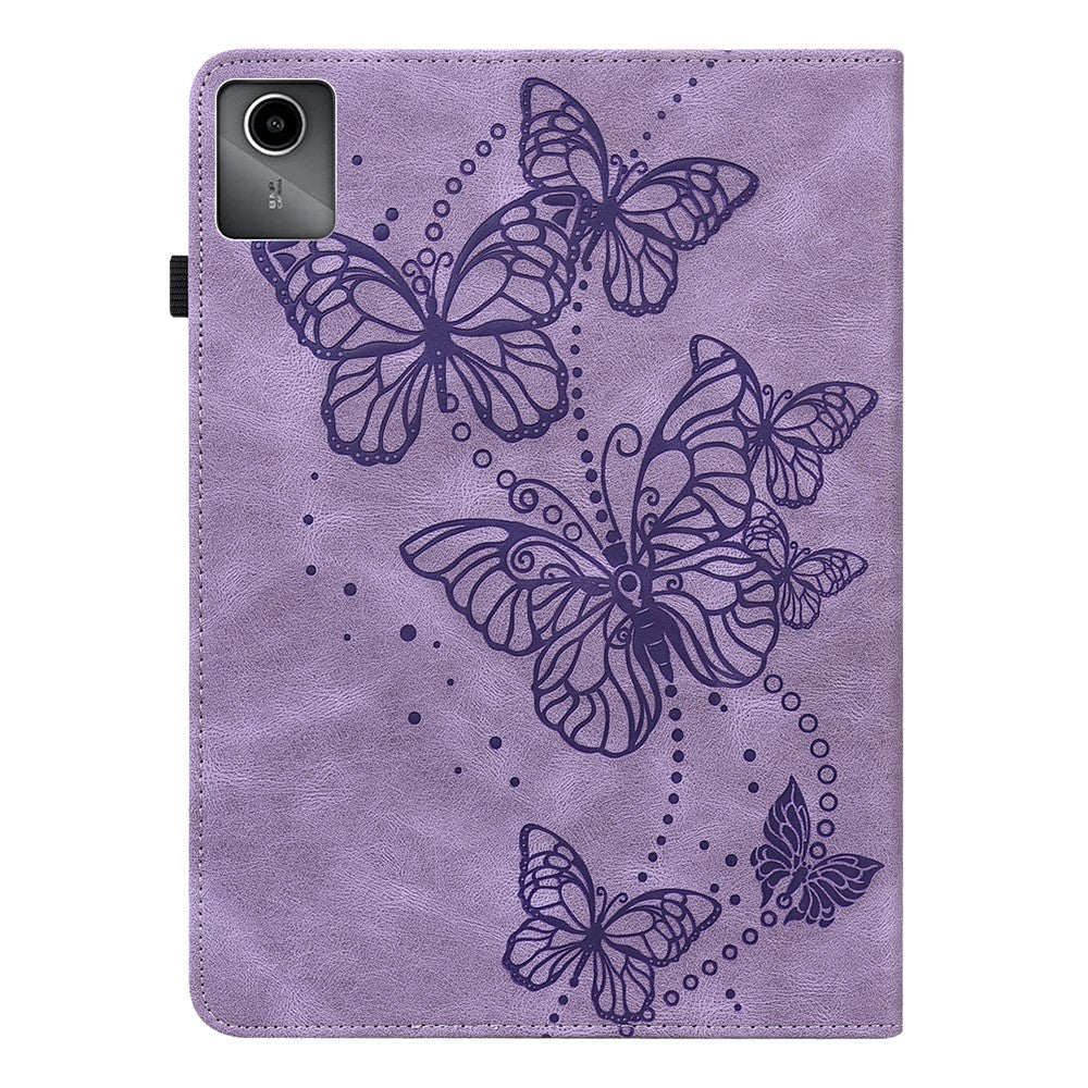For Lenovo Tab M11 / Xiaoxin Pad 11 2024 Case Card Slots Butterfly Leather Tablet Cover