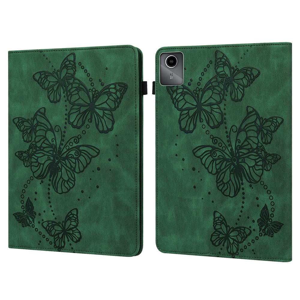 For Lenovo Tab M11 / Xiaoxin Pad 11 2024 Case Card Slots Butterfly Leather Tablet Cover