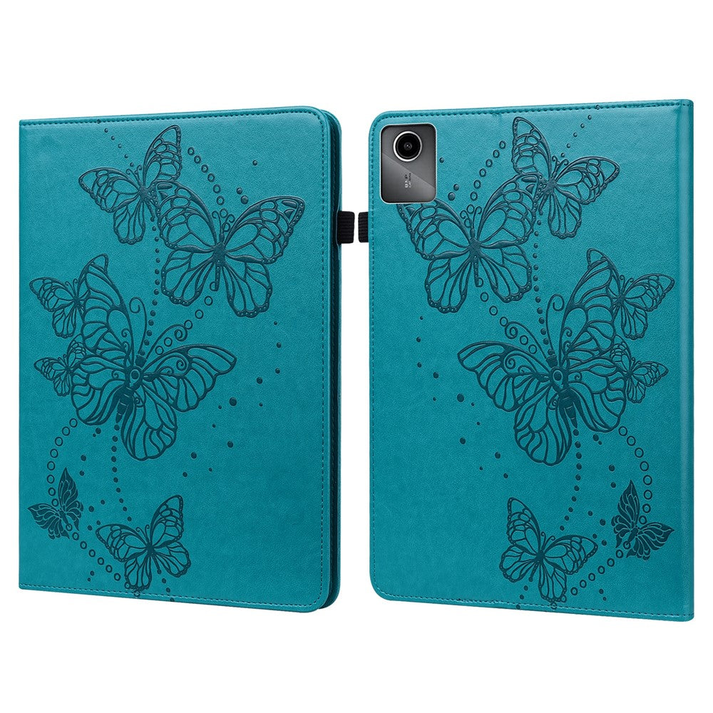 For Lenovo Tab M11 / Xiaoxin Pad 11 2024 Case Card Slots Butterfly Leather Tablet Cover