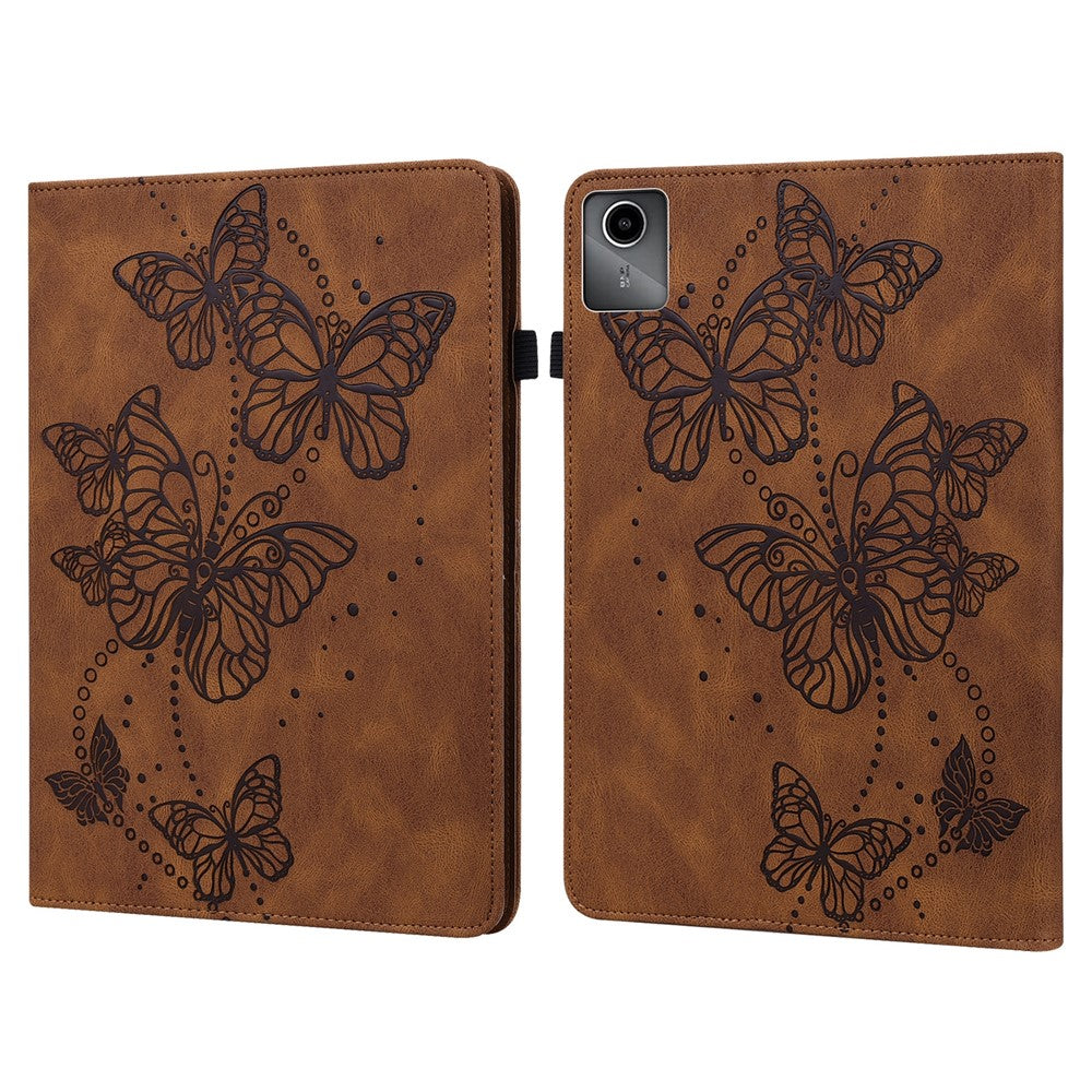 For Lenovo Tab M11 / Xiaoxin Pad 11 2024 Case Card Slots Butterfly Leather Tablet Cover