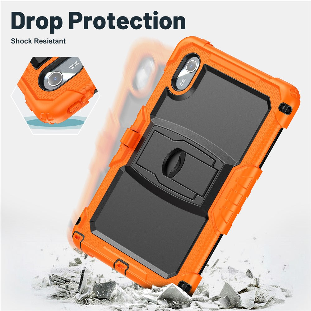 For Lenovo Xiaoxin Pad 11 2025 / 2024 / Idea Tab / K11 Gen 2 / M11 / K11 LTE (2024) Case PC+Silicone Kickstand Tablet Cover with Strap